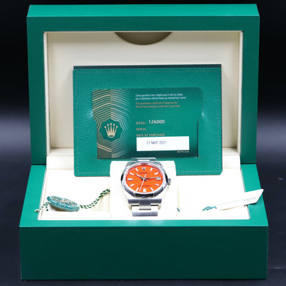 Rolex<br>126000 Oyster Perpetual 36mm Red Dial