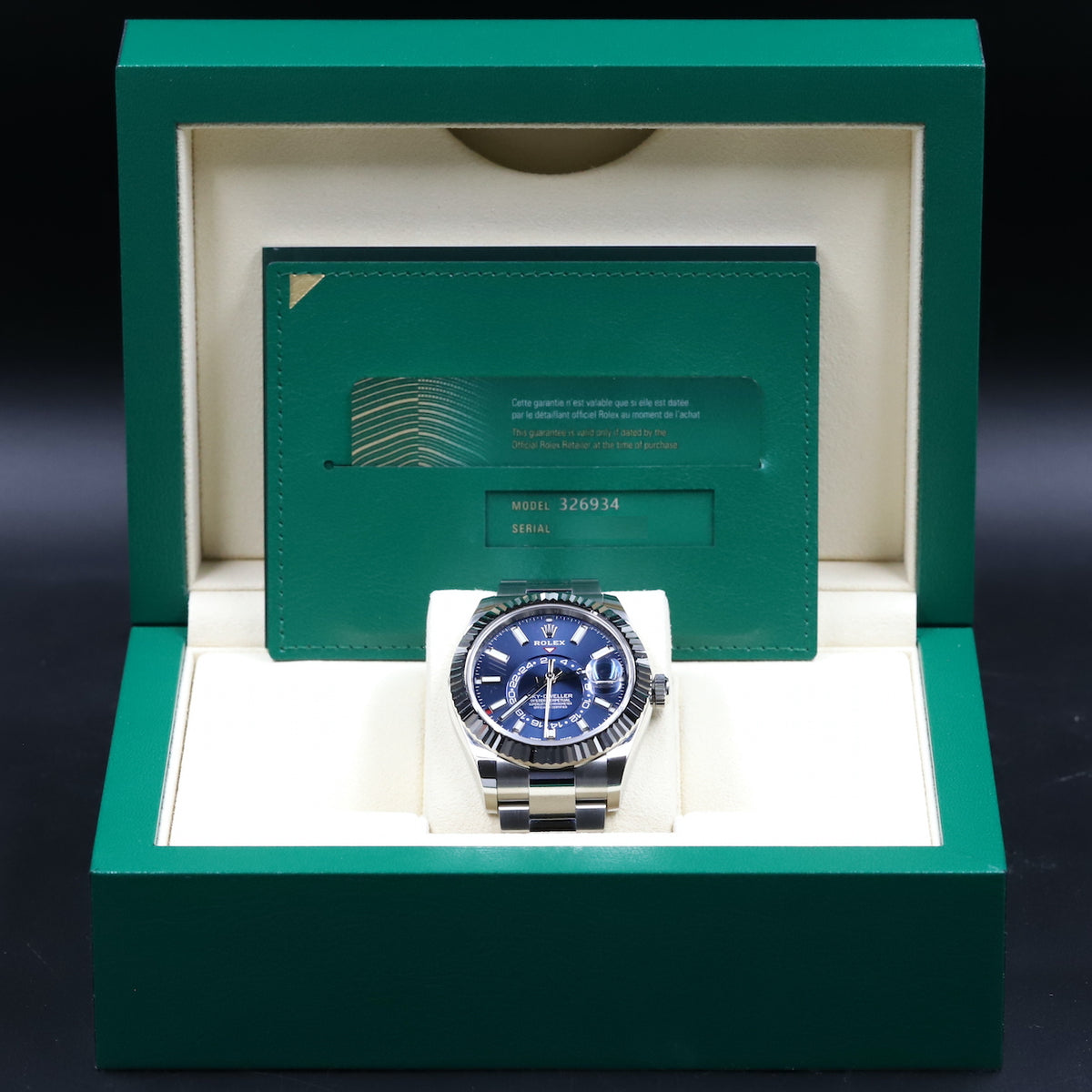 Rolex<br>326934 Sky-Dweller Blue Dial