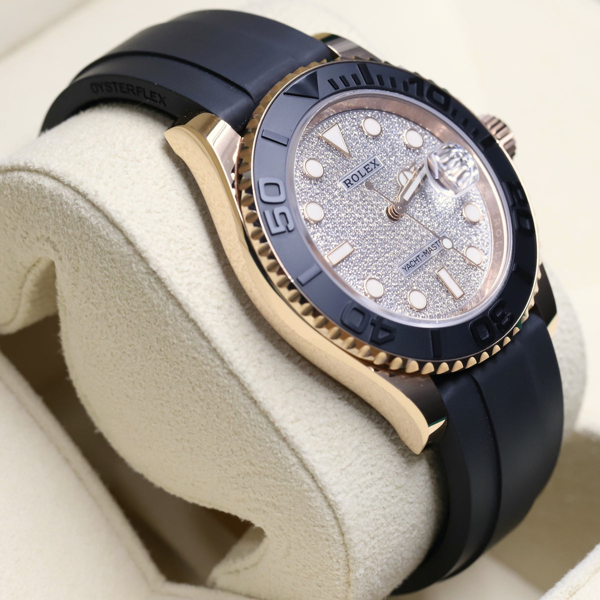 Rolex<br>116655 Yacht-Master 40 Oysterflex Factory Pave Diamond Dial