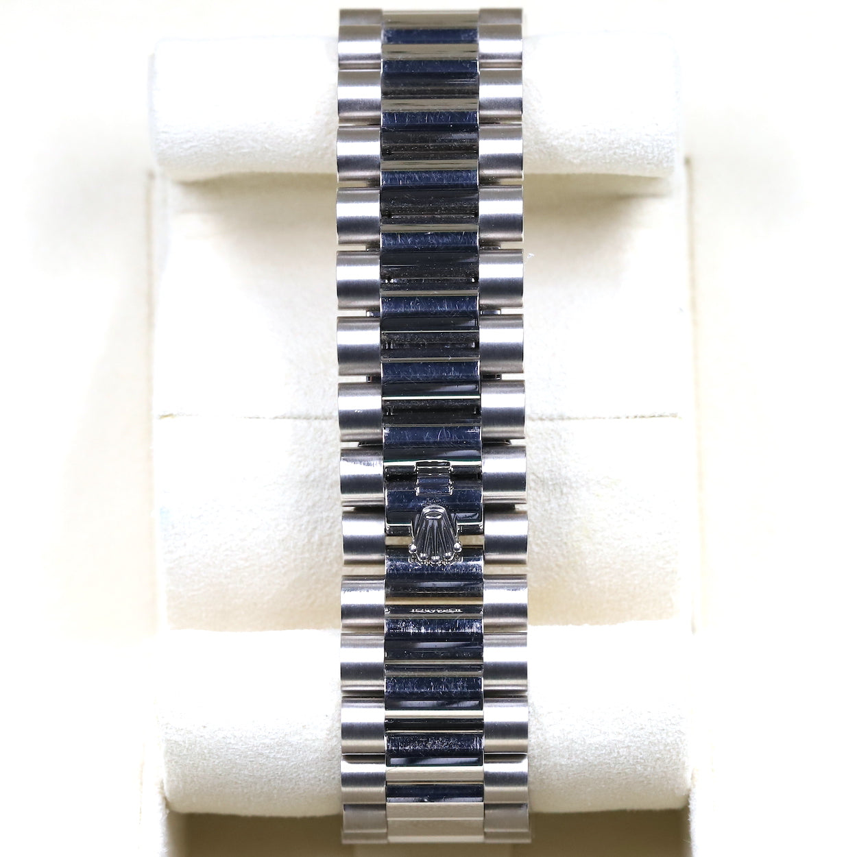 Rolex<br>228239 DayDate 40 Dark Rhodium Stripe Motif Dial