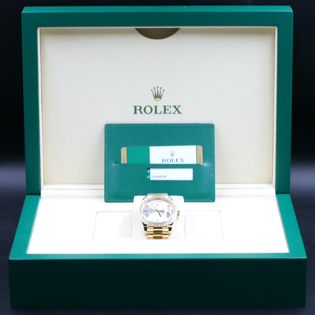 Rolex<br>228398TBR Day-Date 40 Emerald Cut Diamond Bezel