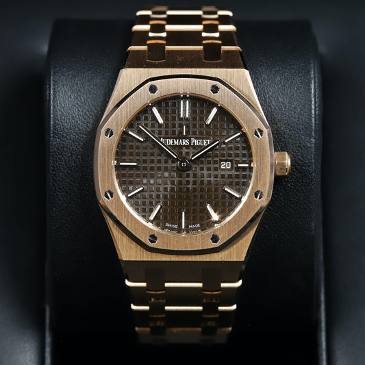 Audemars Piguet<br>67650OR Lady Royal Oak Chocolate Dial