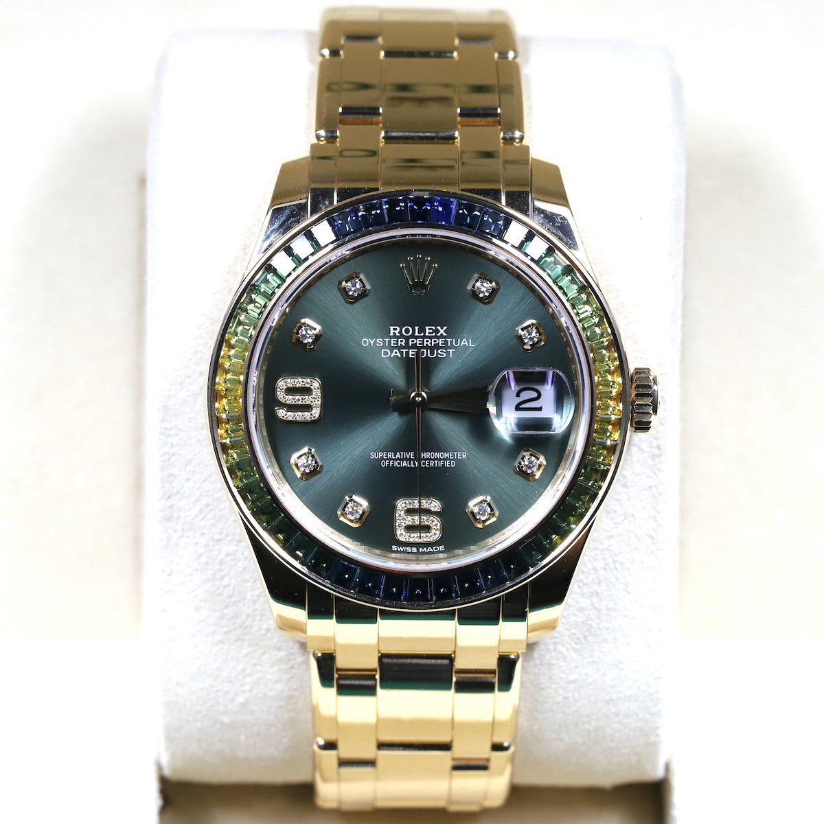 Rolex<br>86348SABLV Datejust Pearlmaster 39 Olive Green