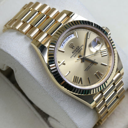 Rolex<br>228238 DayDate 40 Champagne Roman Numeral Dial