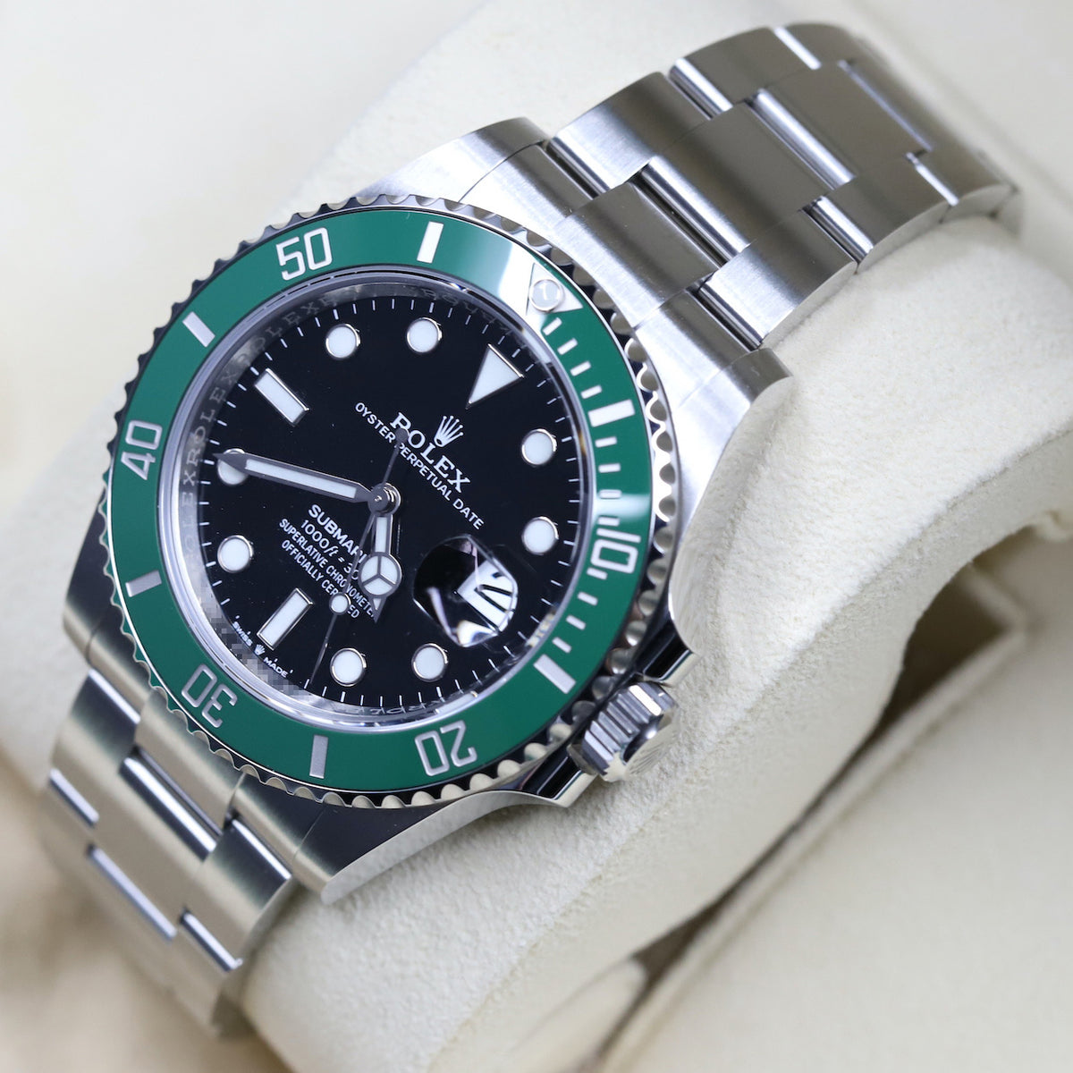 Rolex16610LV Submariner 'Kermit' Flat Four – Newport Watch Club