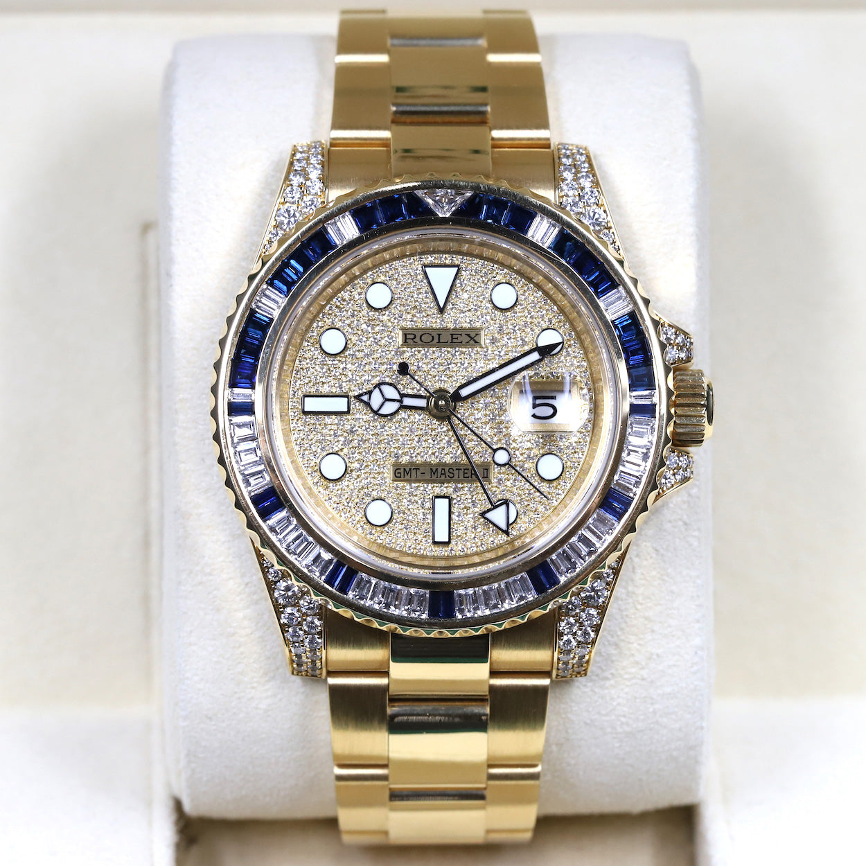 Rolex<br>116758SA GMT Master II Pave Diamond Dial
