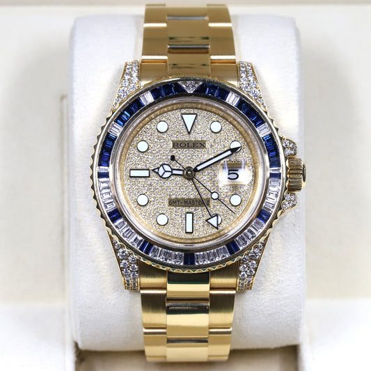 Rolex<br>116758SA GMT Master II Pave Diamond Dial