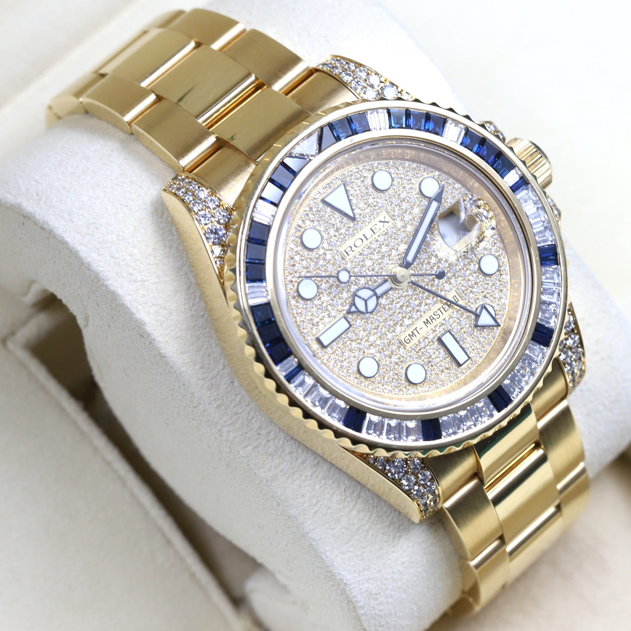 Rolex<br>116758SA GMT Master II Pave Diamond Dial