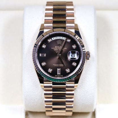 Rolex<br>128235 Day-Date 36 Chocolate Diamond Dial