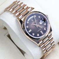 Rolex<br>128235 Day-Date 36 Chocolate Diamond Dial