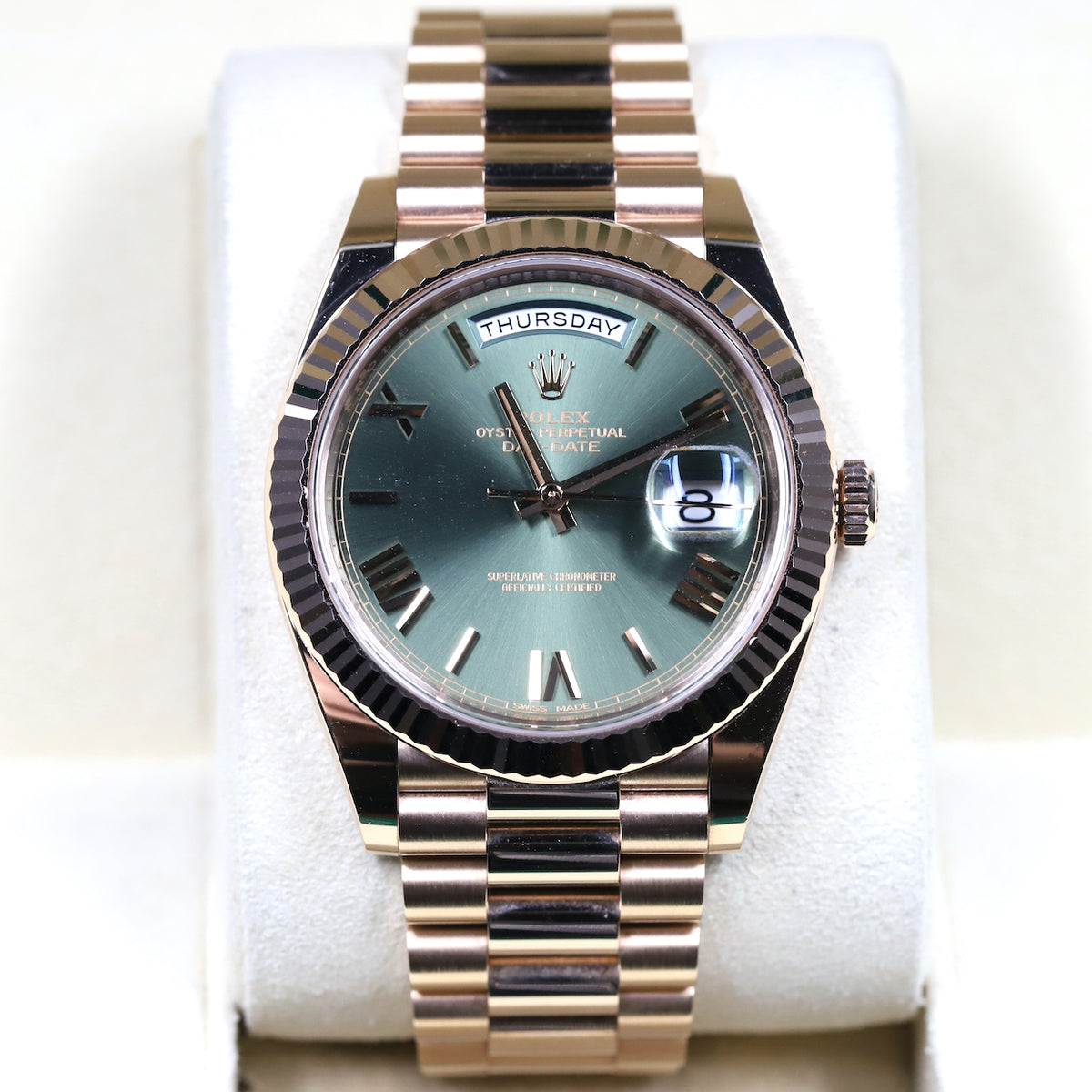 Rolex<br>228235 DayDate 40 Olive Green Dial