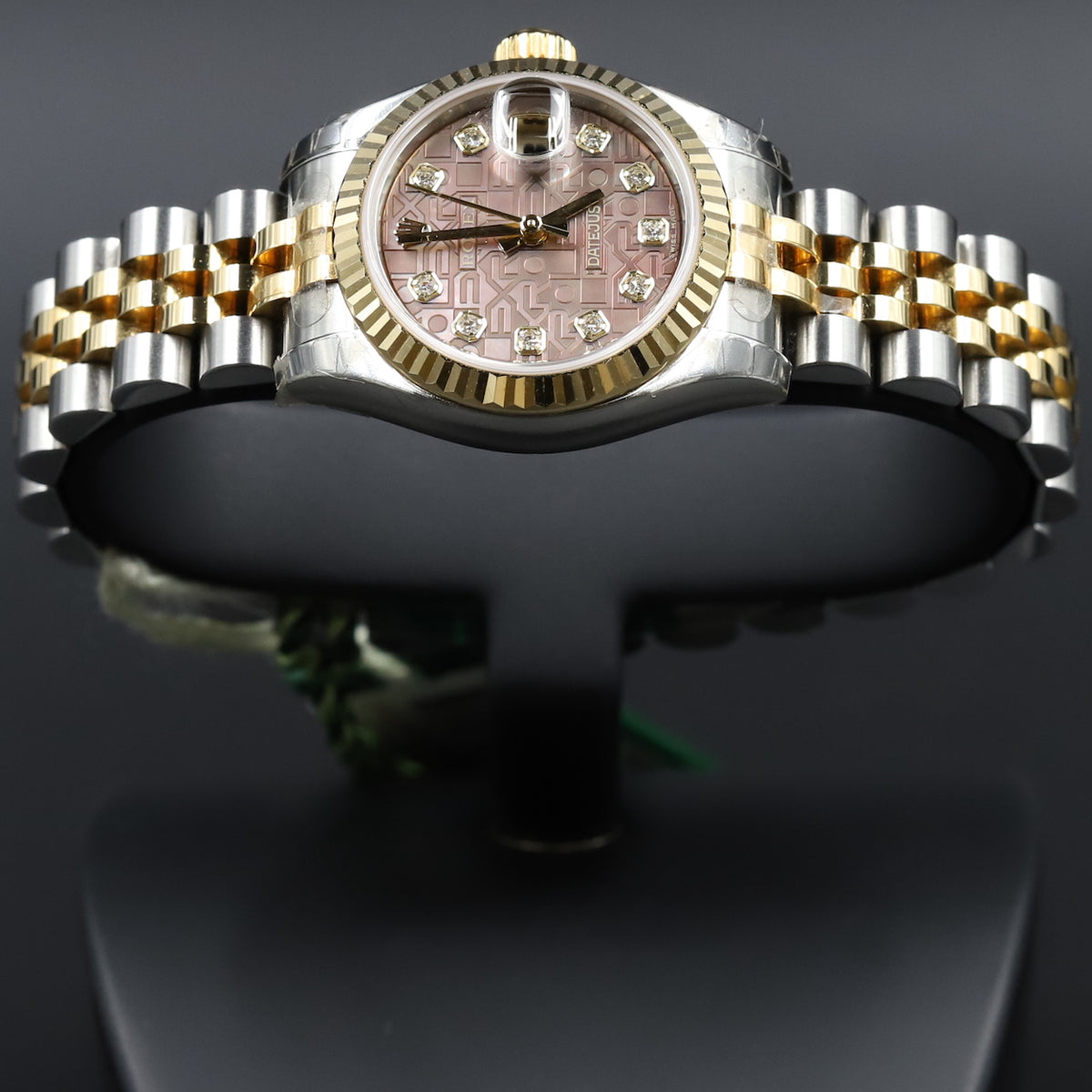 Rolex<br>179173 Datejust 26 18k/SS Black Mother of Pearl Jubilee Diamond Dial