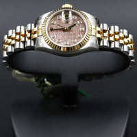 Rolex<br>179173 Datejust 26 18k/SS Black Mother of Pearl Jubilee Diamond Dial