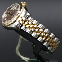 Rolex<br>179173 Datejust 26 18k/SS Black Mother of Pearl Jubilee Diamond Dial