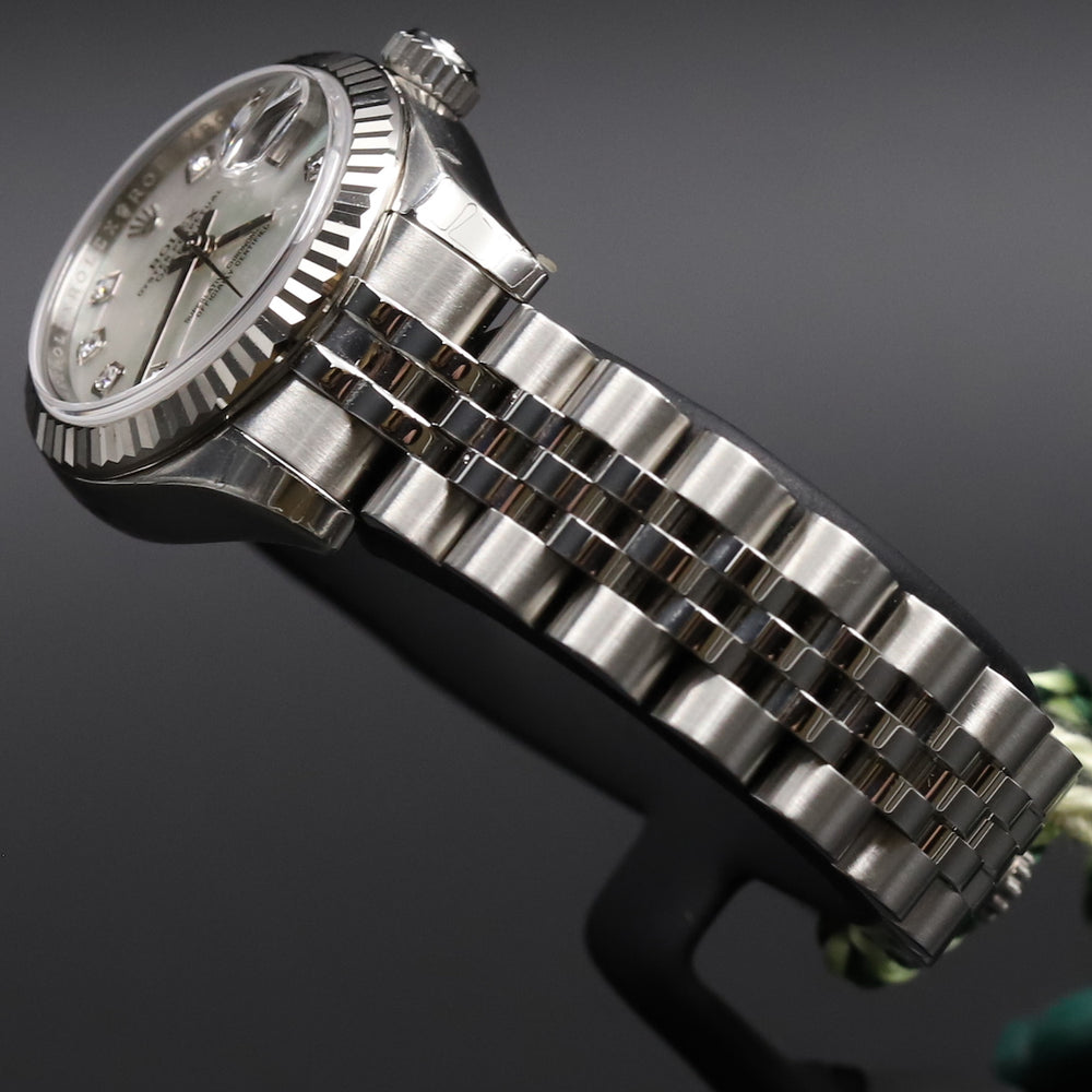 Rolex<br>179174 Datejust 26 White Mother of Pearl Diamond Dial