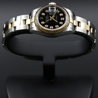 Rolex<br>179173 Datejust 26 18k/SS Black Diamond Dial