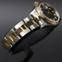 Rolex<br>179173 Datejust 26 18k/SS Black Diamond Dial