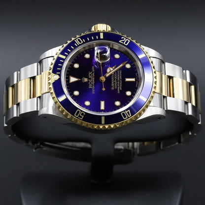 Rolex<br>16613 Submariner SS/18k Blue Dial