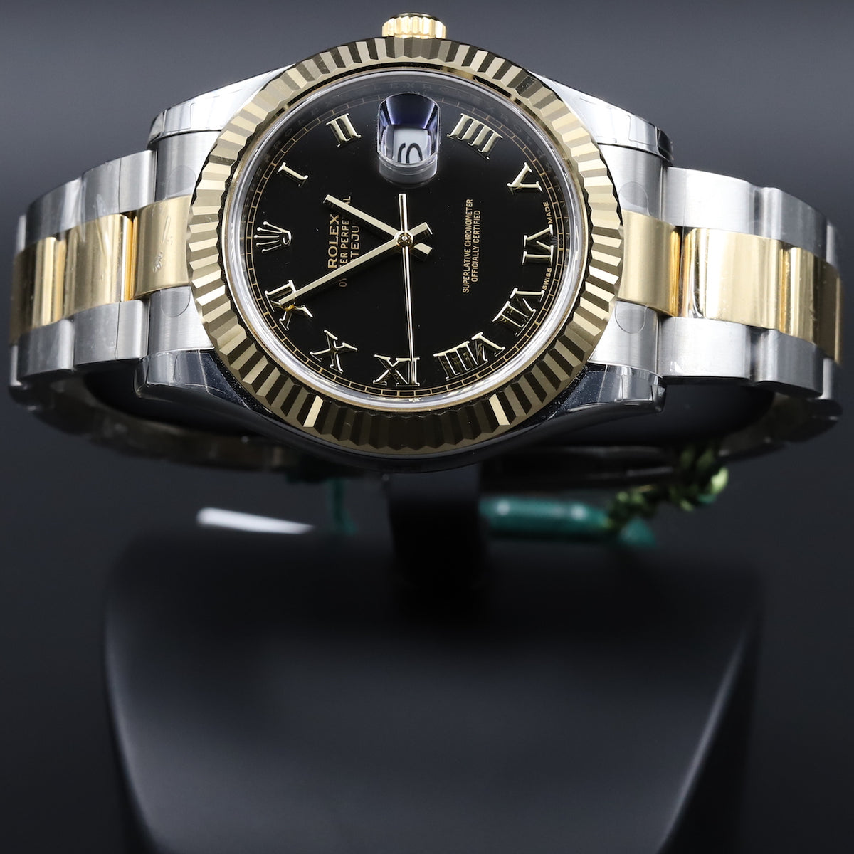 Rolex<br>116333 Datejust II SS/18k Black Roman Numeral Dial