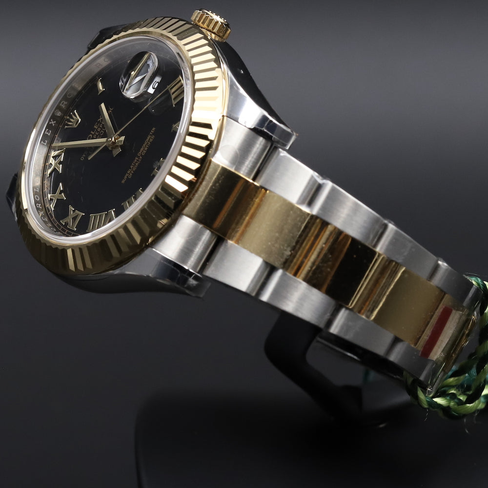 Rolex<br>116333 Datejust II SS/18k Black Roman Numeral Dial