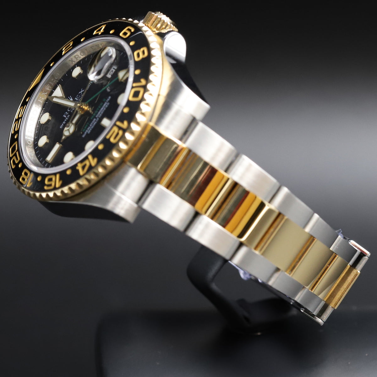 Rolex<br>116713LN GMT Master II SS/18k Black Dial