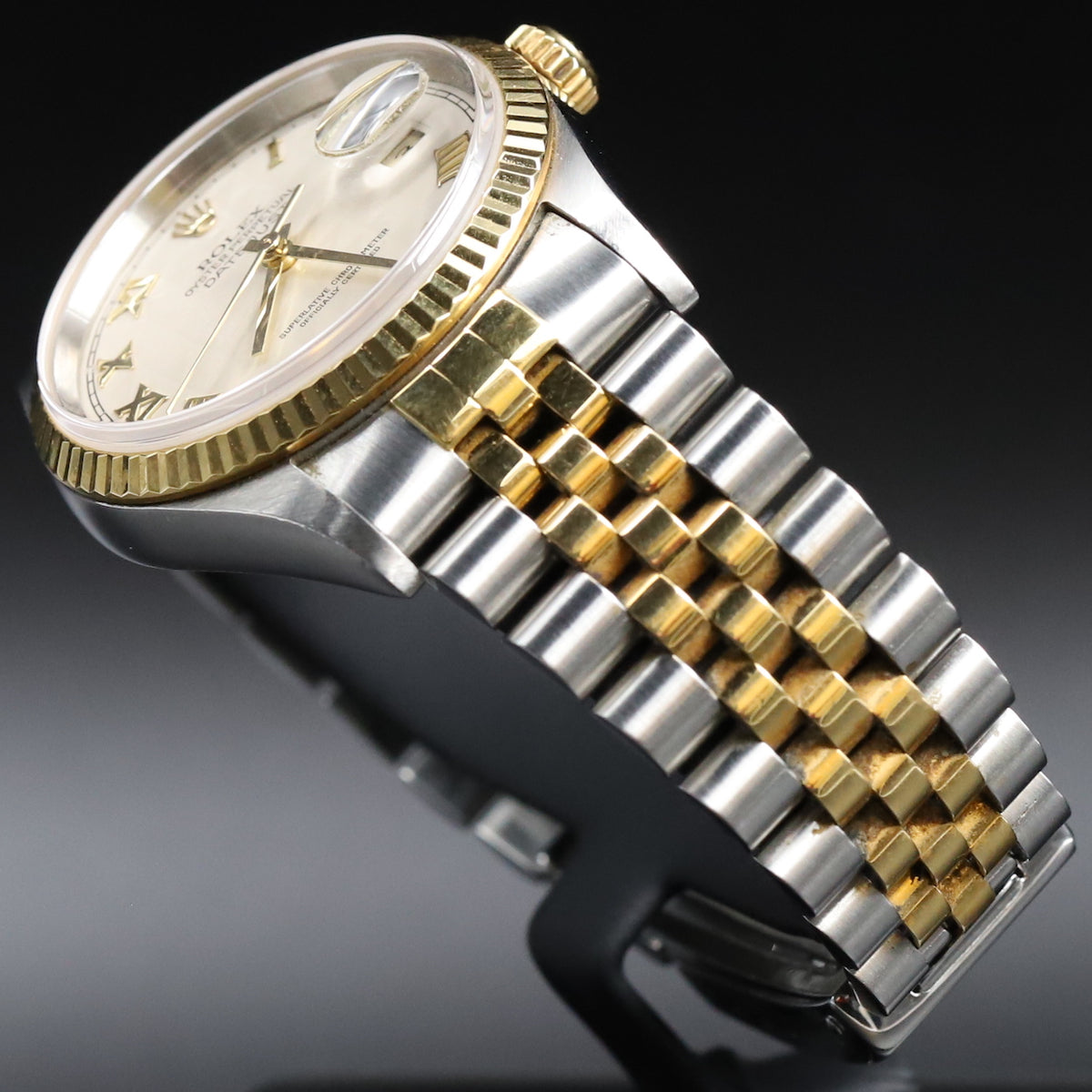 Rolex<br>16013 Datejust 36 SS/18k White Dial