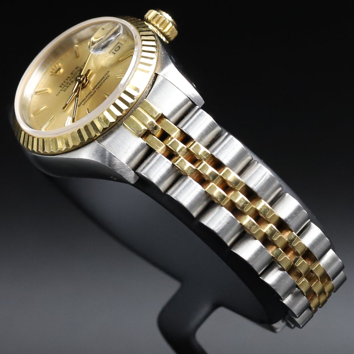 Rolex<br>179173 Datejust 26 18k/SS Champagne Index Dial