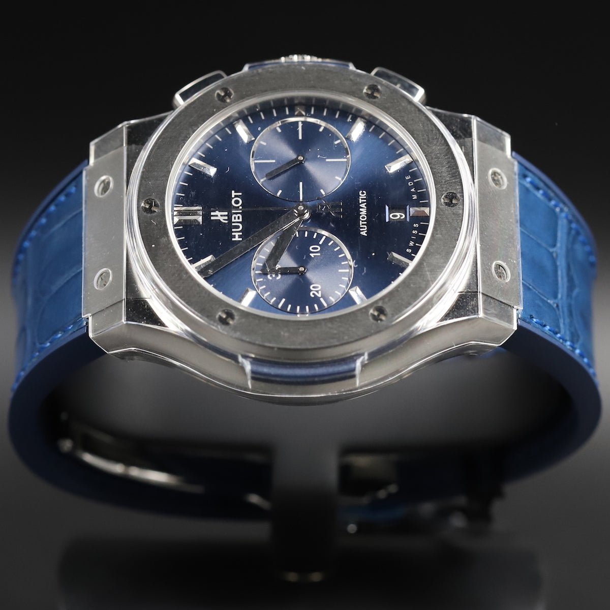 Hublot<br>521.NX.7170.LR Classic Fusion Blue Chronograph Titanium