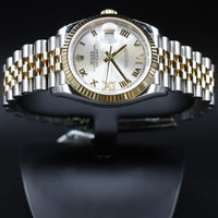 Rolex<br>126233 Datejust 36 SS/18k Silver Roman Numeral Diamond Dial