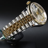 Rolex<br>126233 Datejust 36 SS/18k Silver Roman Numeral Diamond Dial
