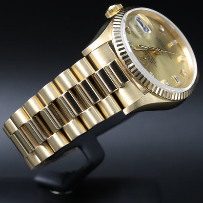 Rolex<br>18238 DayDate 36 Champagne Diamond Dial