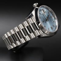 Rolex<br>228206 DayDate 40 Ice Blue Baguette Dial