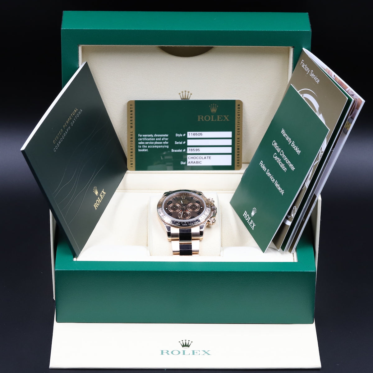 Rolex<br>116505 Daytona Chocolate Arabic Numeral Dial