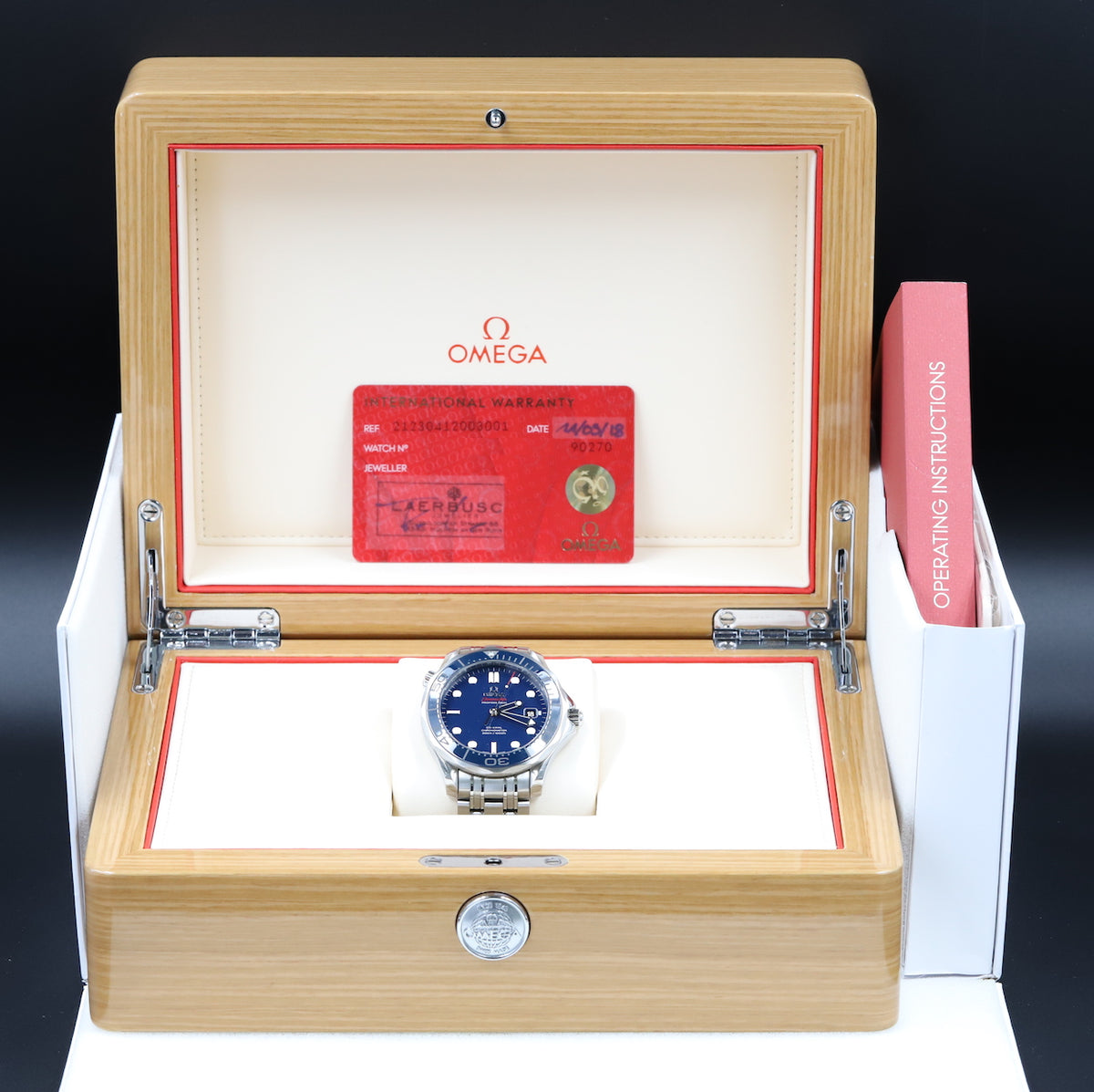 Omega<br>212.30.41.20.03.001 Seamaster Diver 300M Co-Axial Blue Dial