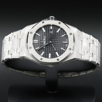 Audemars Piguet<br>67653BC Royal Oak Quartz Frosted White Gold Black Dial