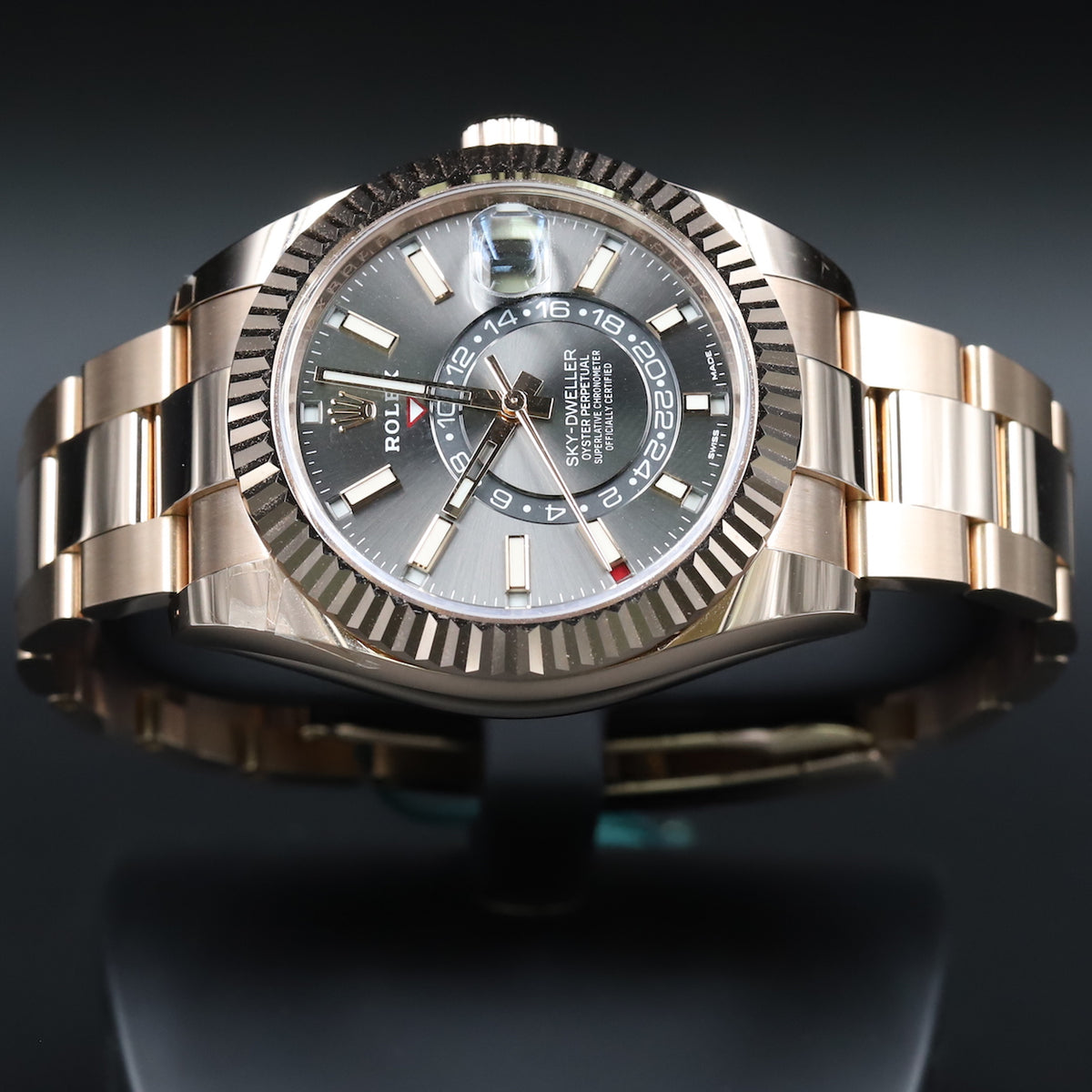 Rolex<br>326935 Sky-Dweller Rhodium Dial