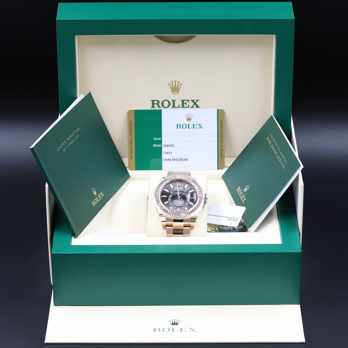 Rolex<br>326935 Sky-Dweller Rhodium Dial