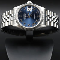 Rolex<br>16220 Datejust 36 Blue Roman Numeral Dial