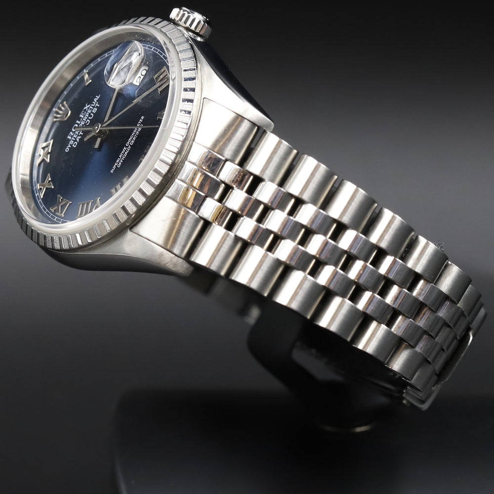 Rolex<br>16220 Datejust 36 Blue Roman Numeral Dial