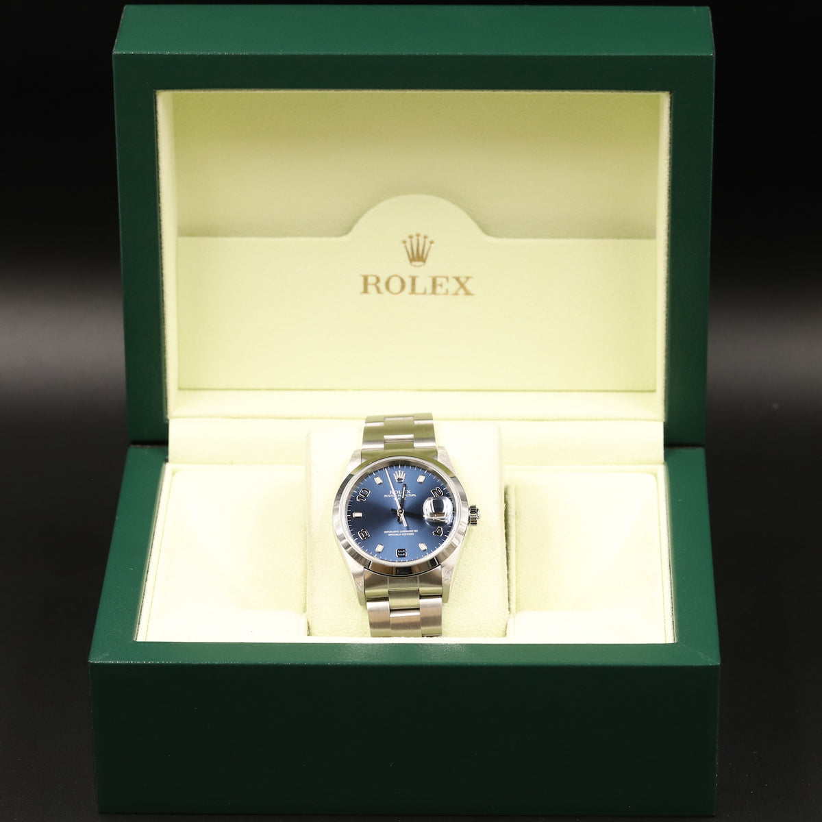 Rolex<br>15200 Oyster Perpetual Date 34mm Blue Dial