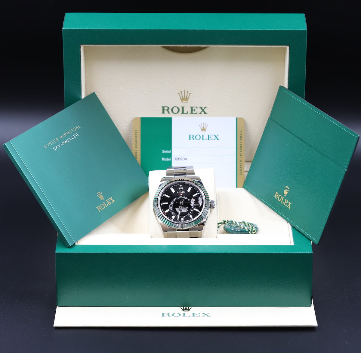 Rolex<br>326934 Sky-Dweller Black Dial