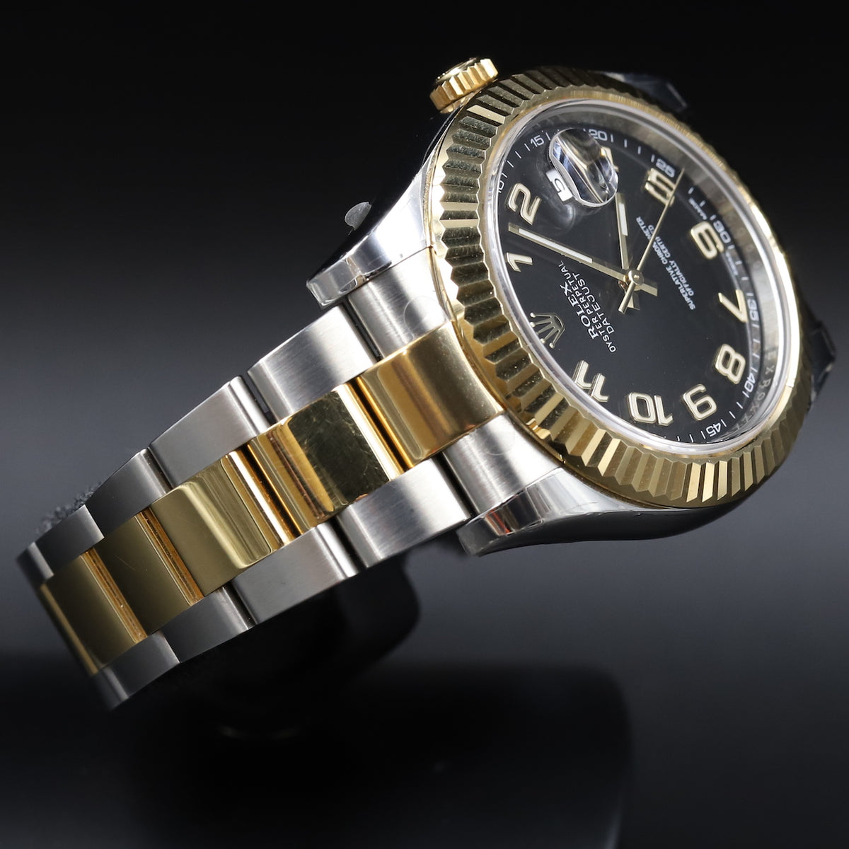 Rolex<br>116333 Datejust II SS/18k Black Arabic Numeral Dial