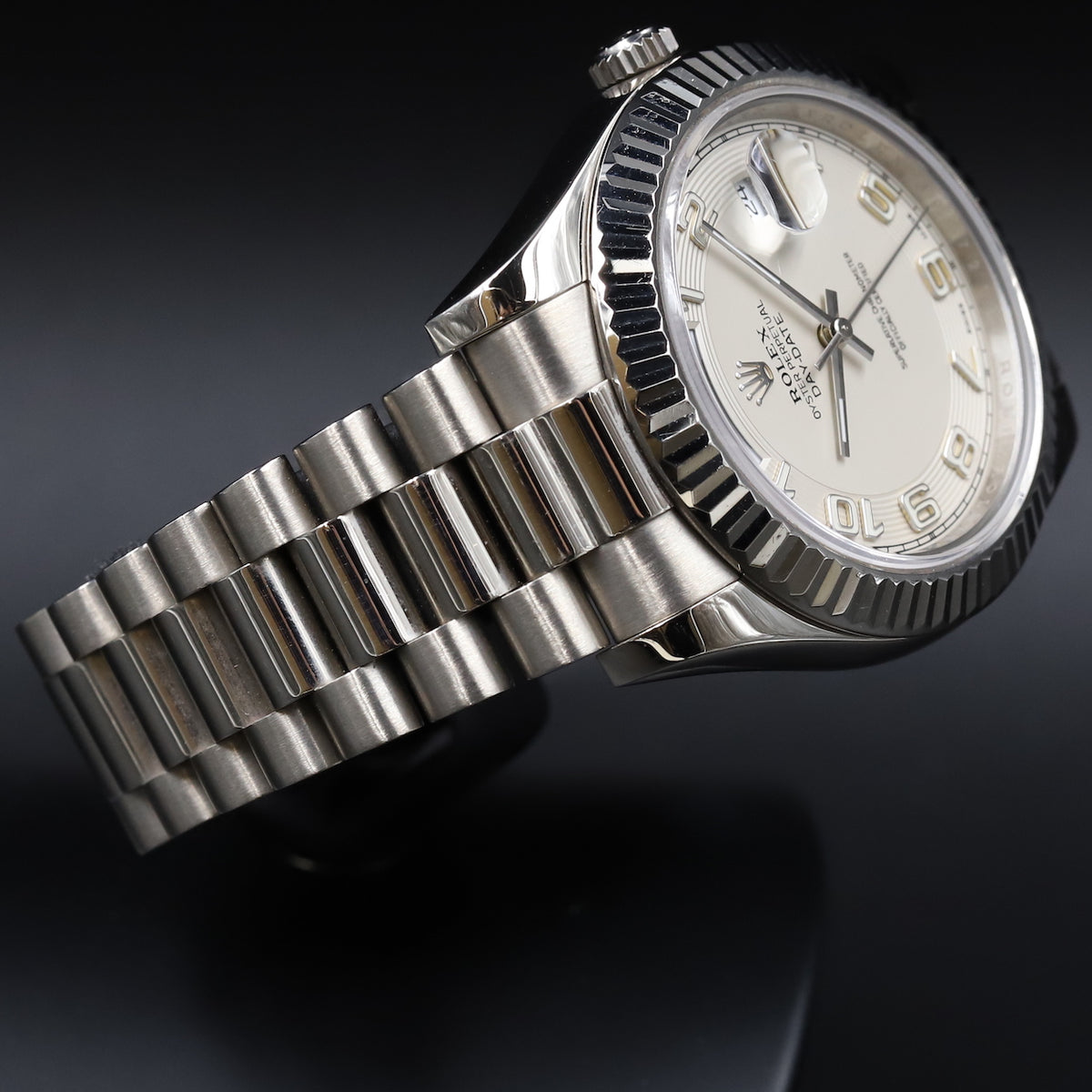 Rolex<br>218209 DayDate II German White Dial