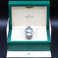Rolex<br>218206 DayDate II Ice Blue Roman Numeral Dial