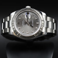 Rolex<br>116334 Datejust II Rhodium Diamond Dial