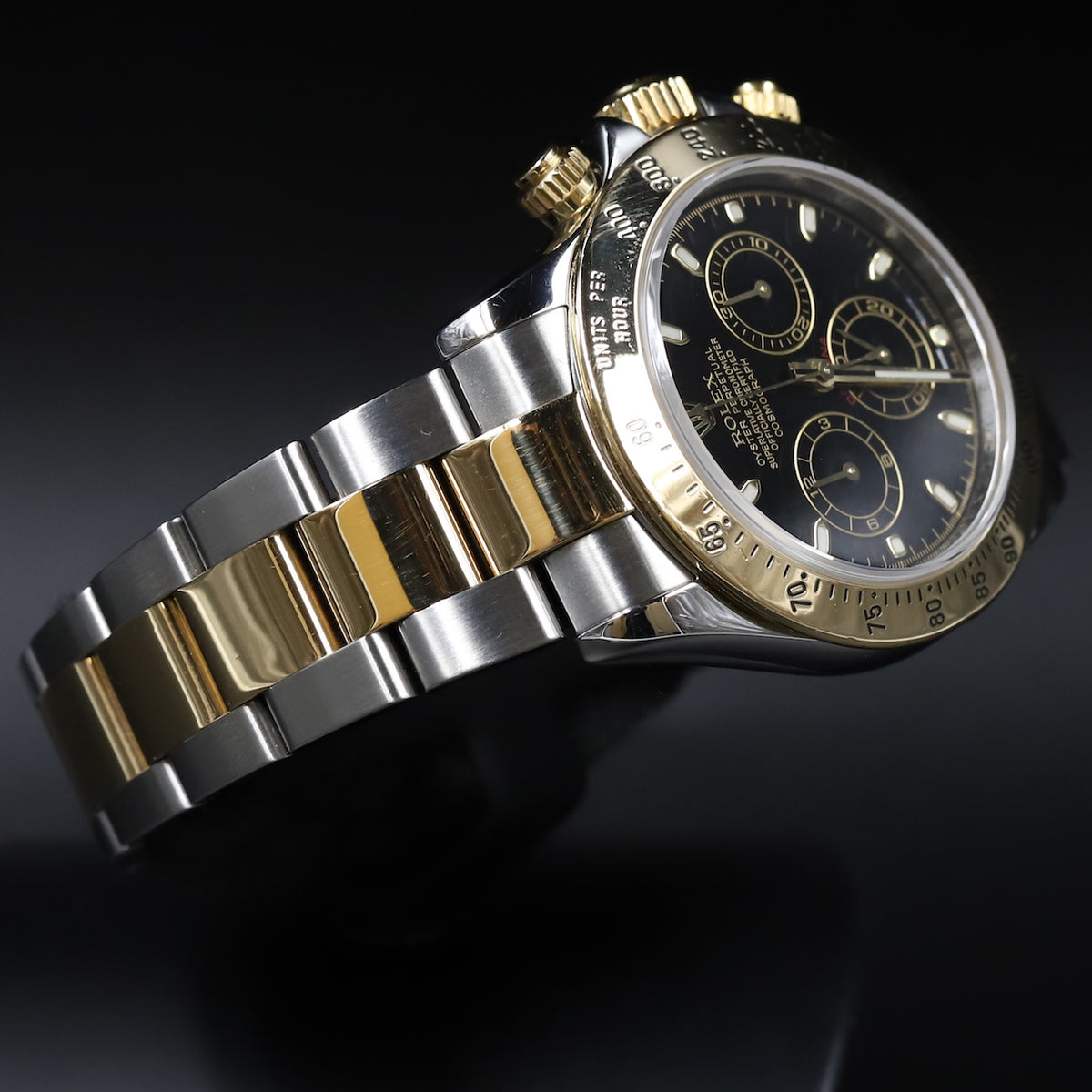 Rolex<br>116523 Daytona SS/18k Black Dial