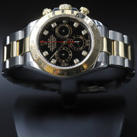 Rolex<br>116523 Daytona SS/18k Black Diamond Dial