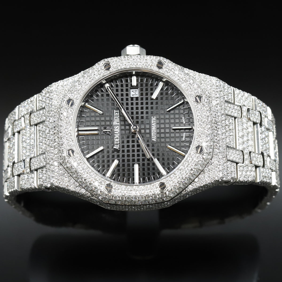 Icebox - Audemars Piguet Royal Oak Skeleton 41MM - Fully Iced Out