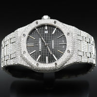 Audemars Piguet<br>15400ST Royal Oak Custom Diamond Black Dial