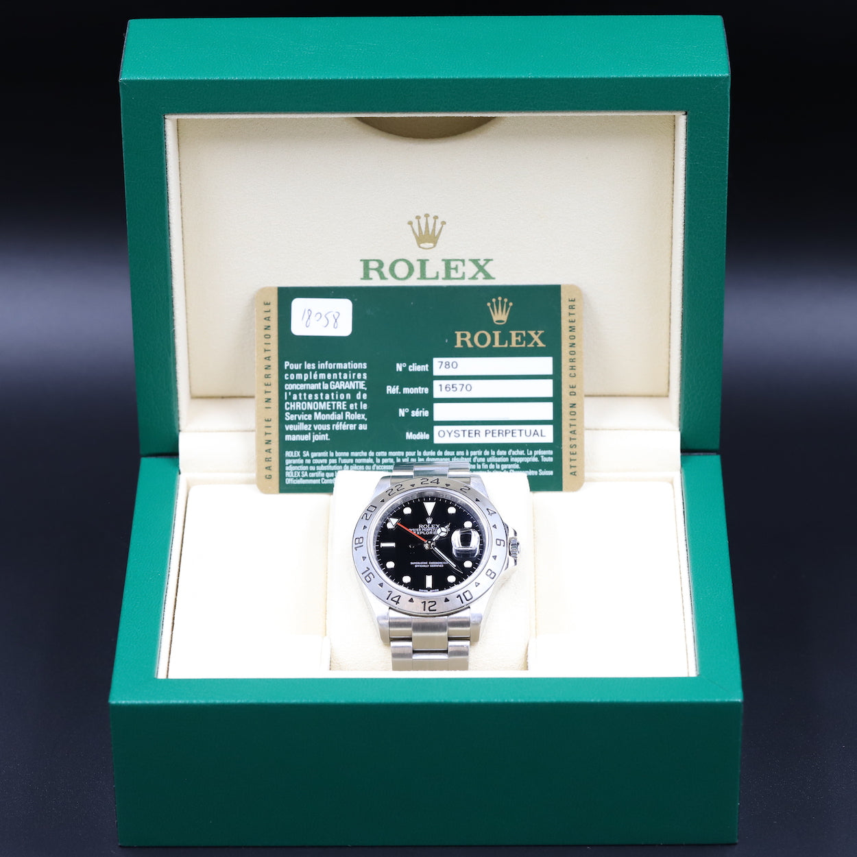 Rolex16570 Explorer II Black Dial – Newport Watch Club
